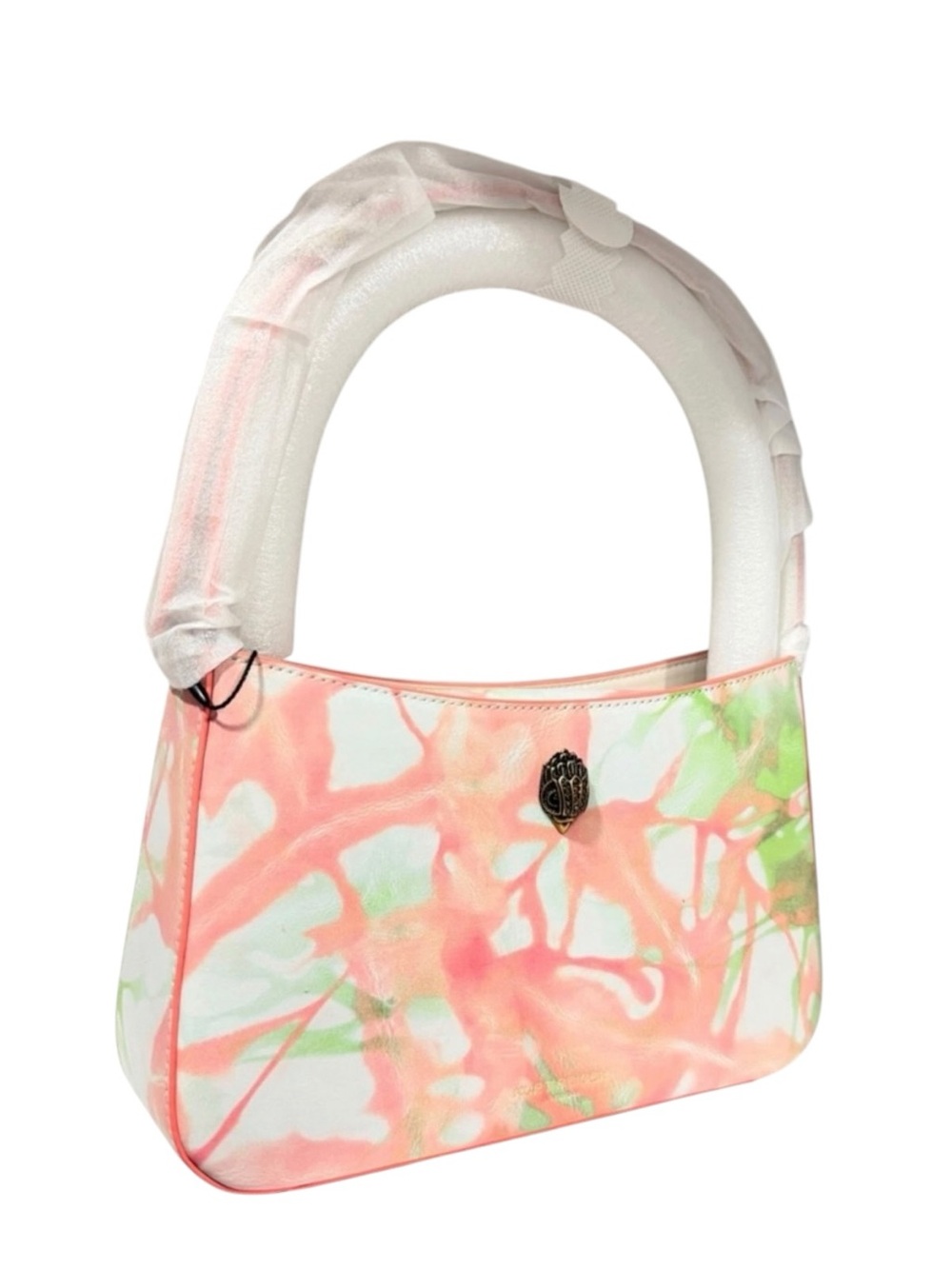 ✨💎NWT💎✨ Kurt Geiger Watercolor Leather Print 2 way Bag - Pink & Green